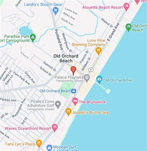 orchard beach maine google  maps