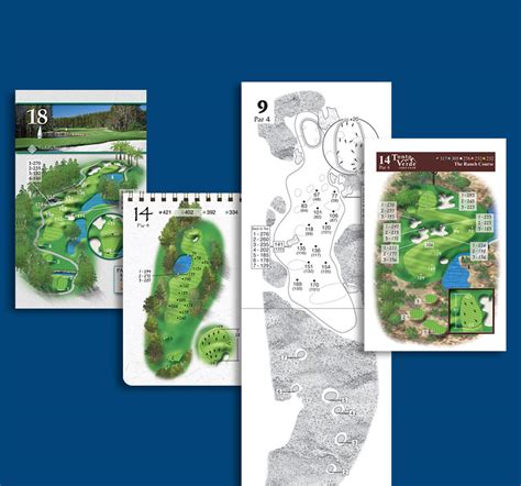 printable golf yardage books
