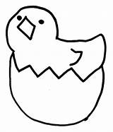 Chick Hatching Coloring Pages Singing After Cute sketch template