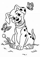 Coloring 101 Dalmatian Pages Dalmatians Dog Dalmation Dalmations Puppy Penny Printable Kids Colouring Disney Book Sheets Cute Gel Pen Butterfly sketch template
