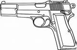 Guns Revolver Designlooter Coloring4free sketch template