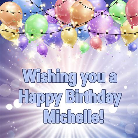 michelle wishing   happy birthday