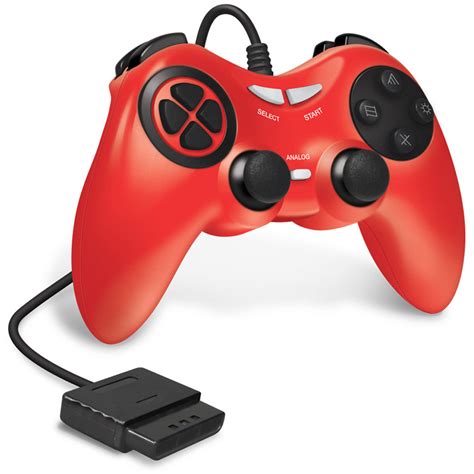 hyperkin armor wired game controller  sony ps red