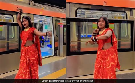 Video Of Woman Dancing To Bhojpuri Song At Delhi Metro Station Divides
