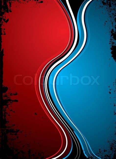 red blue split background image  stock vector colourbox