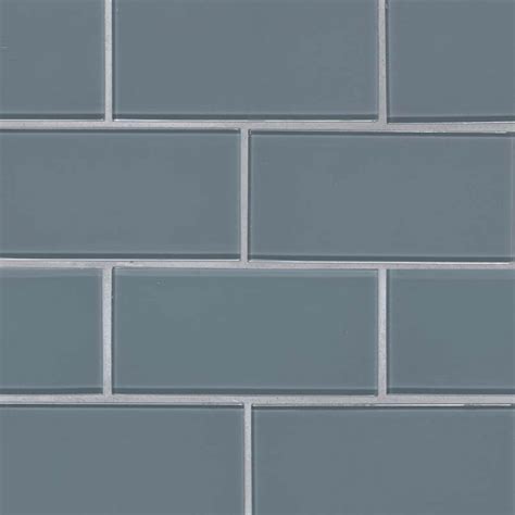 Harbor Gray 3x6 Glass Subway Tile Backsplash Tile Usa