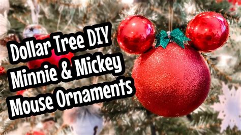 diy mickey mouse ornaments dollar tree disney christmas