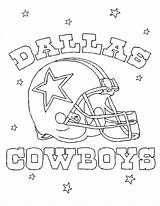 Coloring Cowboy Pages Cowboys Logo Dallas Football sketch template