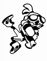 Inkling Boy Splatoon Coloring Sheet Pages Printable Template sketch template