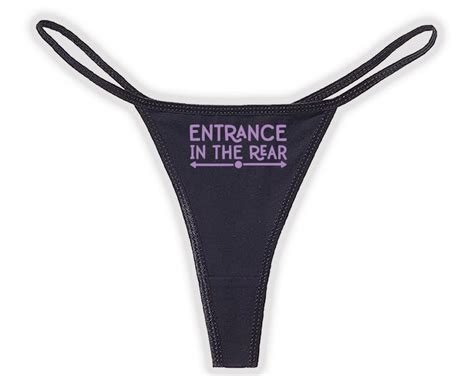 Entrance In The Rear Thong Naughty Panties Slutty Sexy Etsy