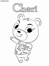 Crossing Animal Coloring Pages Isabelle sketch template