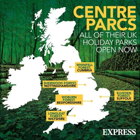centre parcs mapped    uk holiday parks open    channel  documentary