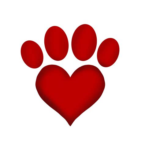 dog paw print png heart dog paw digital  dpi commercial etsy paw