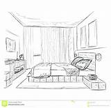 Drawing 3d Bedroom Room Drawings House Paintingvalley sketch template