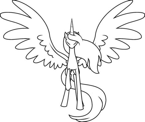 printable alicorn coloring pages