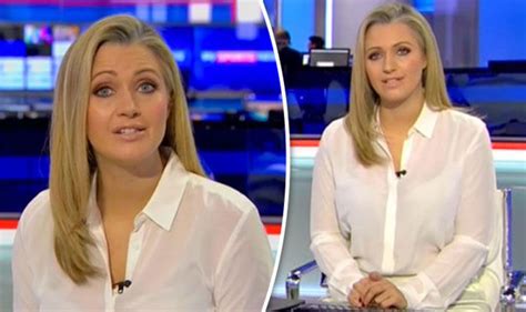 sky sports news presenter flashes bra in see through top tv and radio