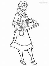 Tiana Coloring Pages Princess Waitress Printable Waiter Kids Cool2bkids Profession Drawing Sheet Doll Getdrawings sketch template