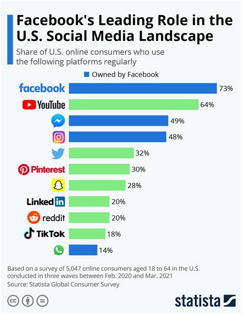chart facebooks leading role    social media landscape