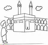 Hitam Sekolah Mewarnai Masjid Nabawi Ransel Siswa Lucu Mewah Gadis Kanvas sketch template