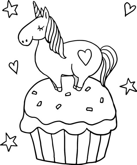 view unicorn cakes coloring pages pictures colorist