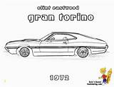 Coloring Car Yescoloring Gran Torino Clint Eastwood Divyajanani sketch template