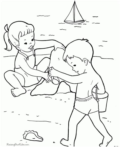 beach coloring pages  print gdnb
