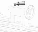 Tailstock Spindle Lock Lathe Components Clamping Fixed Position sketch template