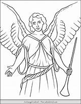 Archangel Thecatholickid Feastday Messengers Telecommunication Postal Religioso sketch template