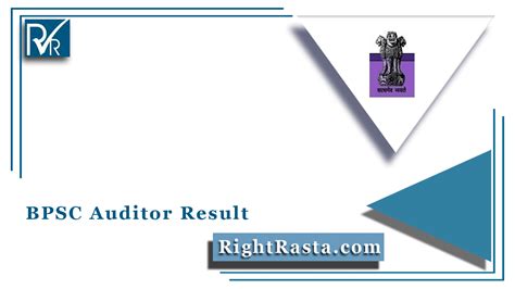 Bpsc Auditor Result 2022 Out Bihar Panchayat Audit Service Merit