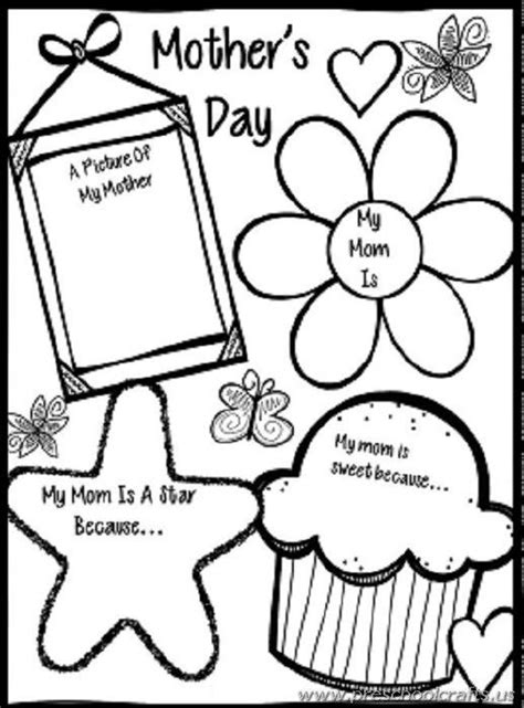 mothers day worksheets  kindergarten worksheets master