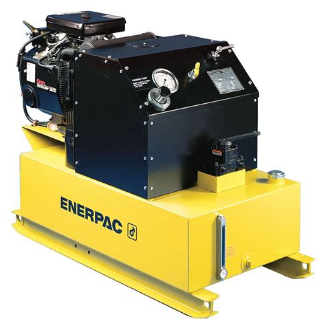 enerpac gas powered hydraulic power unit frame mount  gpm max pressure  psi