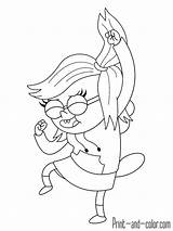 Regular Show Coloring Pages Color Print Eileen sketch template