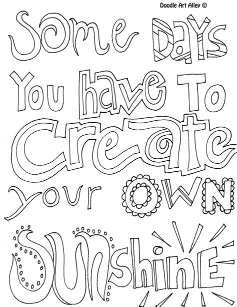doodle art alley quotes coloring pages sabadoodle