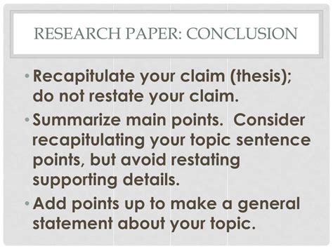 research paper conclusion powerpoint