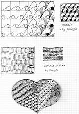 Zentangle Tangle Drawings Patterns Doodle sketch template