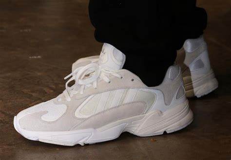 adidas yung  white grey  feet sneaker bar detroit
