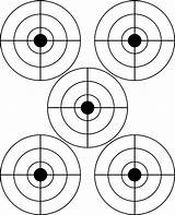 Targets Bullseye Rifle Clipartbest sketch template