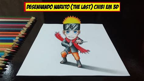 speed drawing naruto the last chibi 3d download do modelo youtube