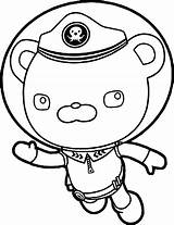 Coloring Captain Barnacles Pages Underwater Octonauts Dashi Helmet Wecoloringpage Getcolorings sketch template