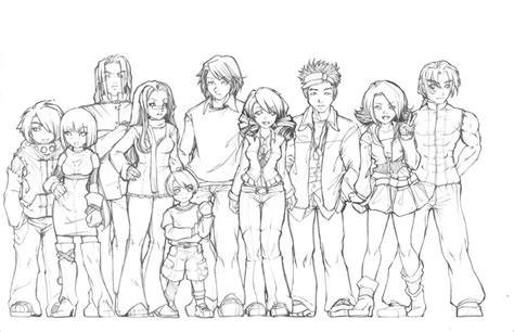 anime group coloring pages  coloring pages   ages