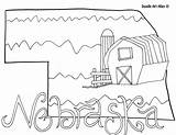 Nebraska Doodle Huskers Doodles Classroomdoodles sketch template