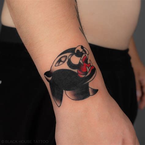 Panter Barevné Malé Tetování Pro Muže ženu Panther Color Small Tattoo