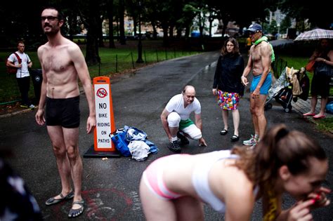 An Underwear Run Is Not For The Faint Of Heart Or Abs The New York Times