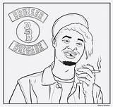 Coloring Pages Rapper Rap Snoop Book Sheets Thug Dogg Tyler Printable Colouring Color Tumblr Life Getcolorings Print Lamar Kendrick Brown sketch template