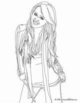Miley Cyrus Coloring Pages Beautiful Print Color Hellokids People sketch template