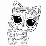 Xcolorings Bhaddie Kitty Doll sketch template