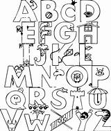 Alphabet Coloring Pages Color Popular Azcoloring sketch template