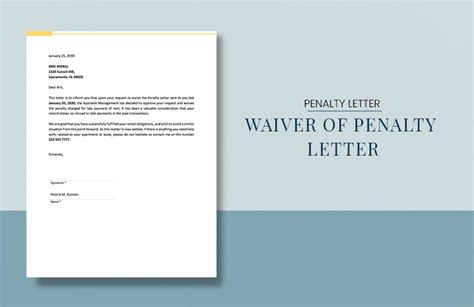waiver  penalty letter   word google docs