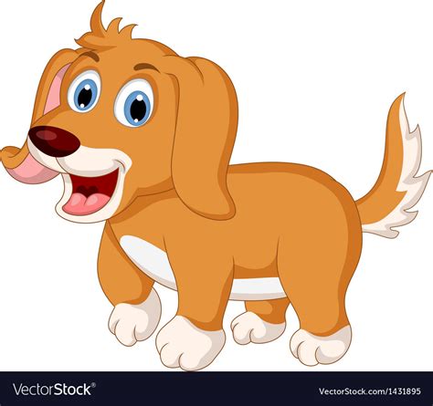 cute  dog cartoon expression royalty  vector image