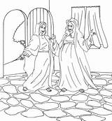 Mary Coloring Pages Elizabeth Visits Visitation Sheets Bible Christmas Clipart Conception Immaculate Luke Sunday School Maria Da Elisabeth Colouring Children sketch template